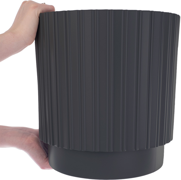 Doniczka z wkładem Kadax Antracyt 30 cm (5903699497388) - obraz 4