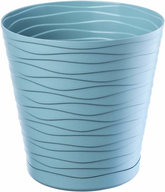 Doniczka z podstawką Kadax Turkusowa 30 cm (5903699403921) - obraz 1