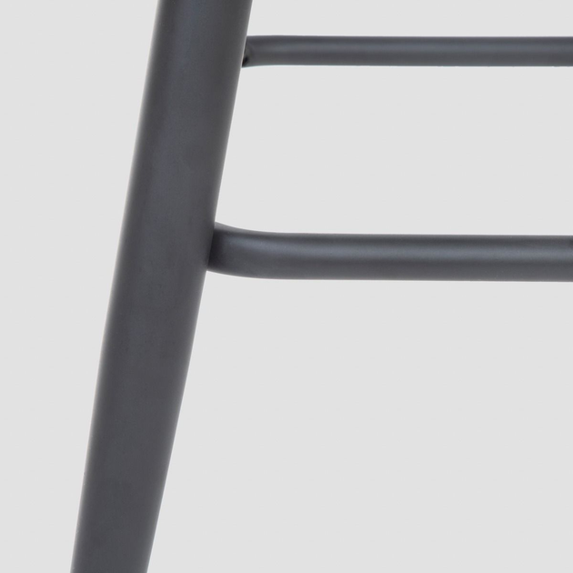 Hoker barowy Homla Inu Reducido welurowy Czarny 43 x 48 x 89 cm (5906496708749) - obraz 5