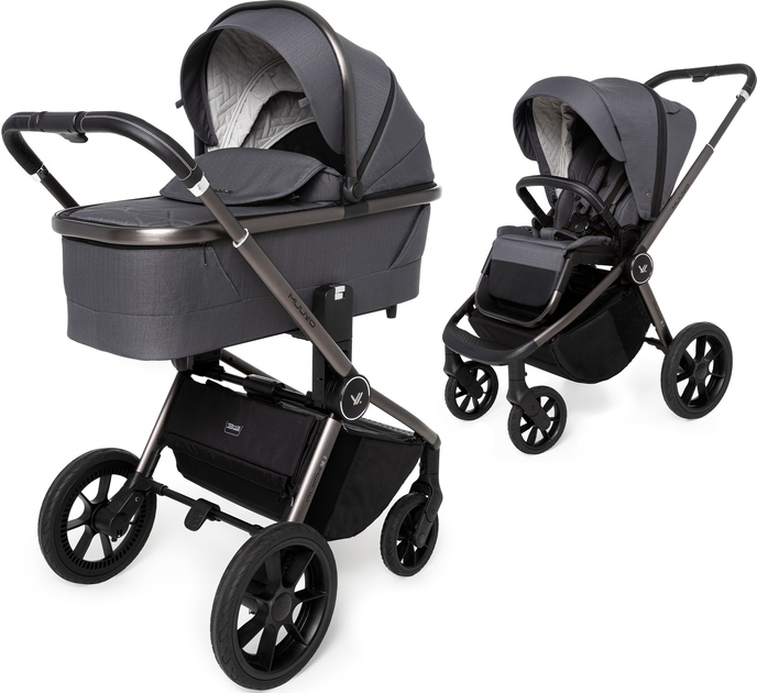 Прогулянкова коляска Muuvo Quick 2w1 SE 2 Diamond Graphite універсальна (5904261050413) - зображення 1