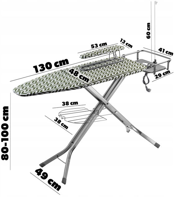 Deska do prasowania Kadax Full 130 x 48 cm (5903699457139) - obraz 9