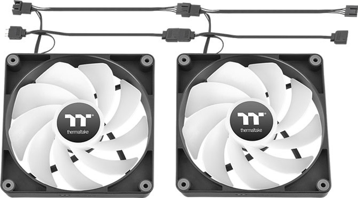 Zestaw wentylatorów Thermaltake CT120 Reverse ARGB Sync (2-Fan Pack) Black (CL-F173-PL12SW-A) - obraz 3
