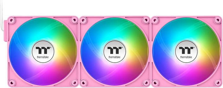 Zestaw wentylatorów Thermaltake CT140 EX ARGB Sync (3-Fan Pack) Pink (CL-F221-PL14PK-A) - obraz 2