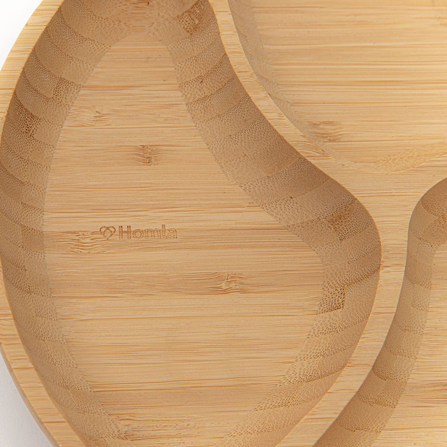Półmisek Homla Bambou bambusowy z trzema przegródkami 25 cm (5902869958391) - obraz 5