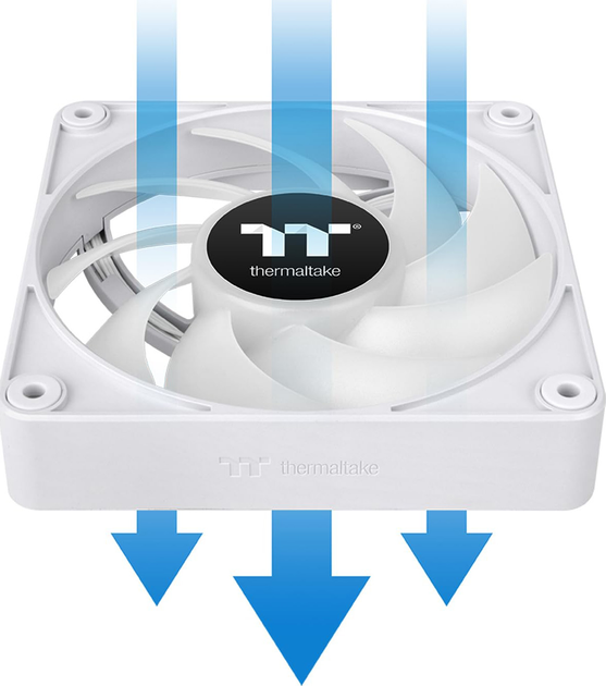 Zestaw wentylatorów Thermaltake CT140 EX ARGB Sync (3-Fan Pack) White (CL-F191-PL14SW-A) - obraz 4