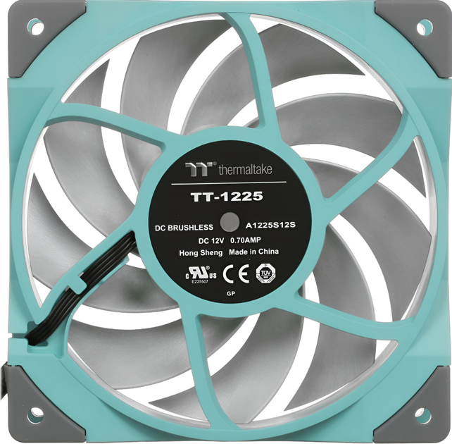 Вентилятор Thermaltake Toughfan 12 Turquoise (CL-F117-PL12TQ-A) - зображення 2