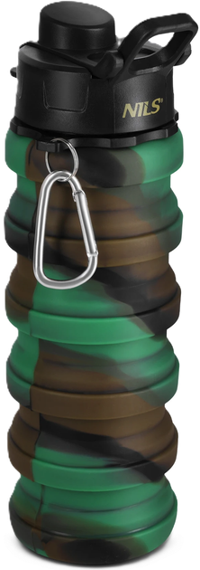 Butelka na wodę Nils Camp NC4106 Silikonowa, składana 500 ml (5908261682933) - obraz 1