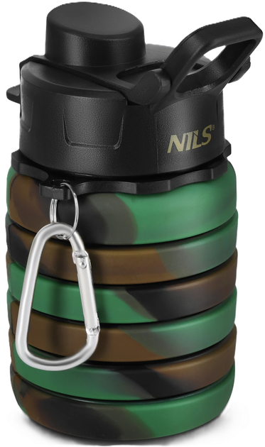 Butelka na wodę Nils Camp NC4106 Silikonowa, składana 500 ml (5908261682933) - obraz 2
