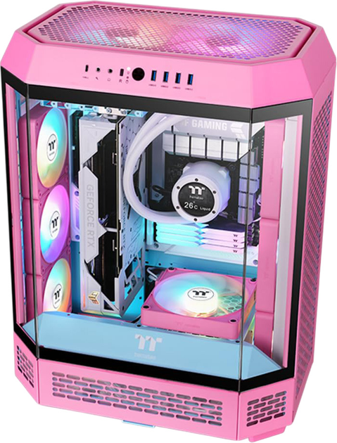 Zestaw wentylatorów Thermaltake CT140 EX Reverse ARGB Sync (3-Fan Pack) Bubble Pink (CL-F229-PL14PK-A) - obraz 5