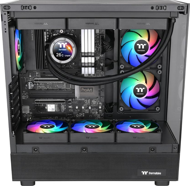 Zestaw wentylatorów Thermaltake CT140 Reverse ARGB Sync (2-Fan Pack) Black (CL-F174-PL14SW-A) - obraz 6