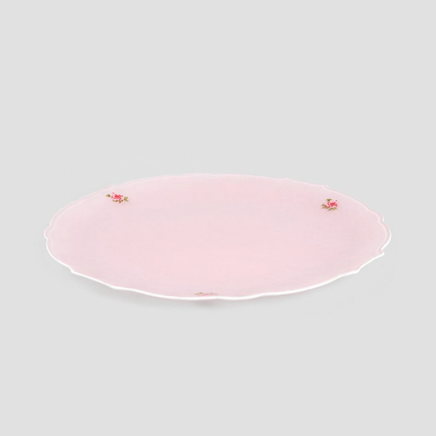 Półmisek Homla Pink Milky z białym rantem Różowy 32 cm (5906496731778) - obraz 2