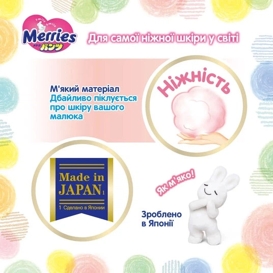 Подгузники-трусики Merries KAO М 6-11 54 шт (4901301442994) - изображение 3
