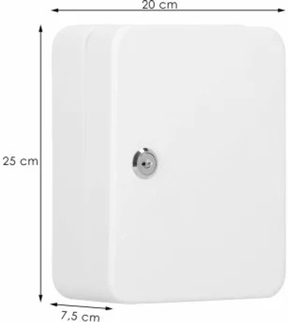 Kasetka na klucze Springos biała stal (HA5031) (5907719430539) - obraz 16