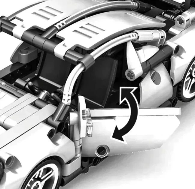 Игрушка-конструктор «Porsche 911» – модель автомобиля, 540 деталей - изображение 6
