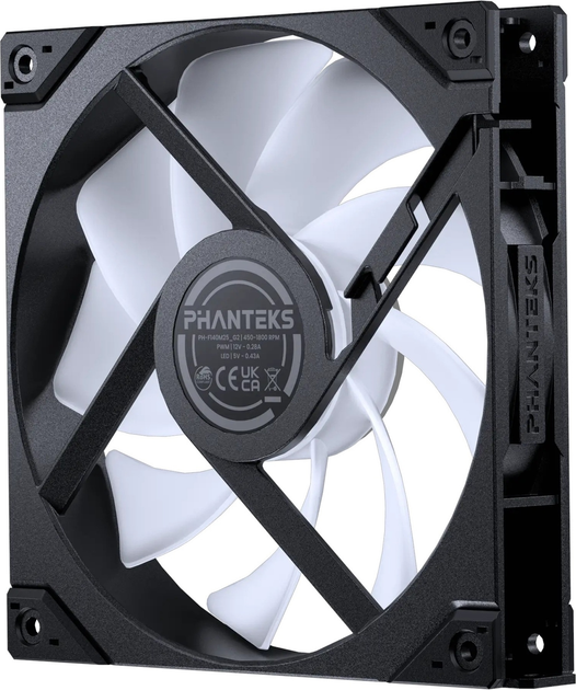Набір вентиляторів Phanteks M25G2-140 D-RGB (3 Pack) Black (PH-F140M25_G2_DBK01_3P) - зображення 5