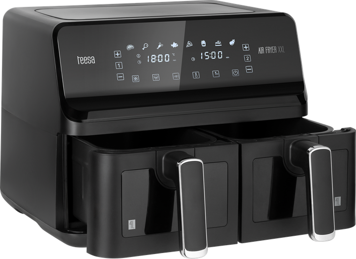 Frytkownica beztłuszczowa Teesa AIR FRYER DUAL POT XXL - obraz 3