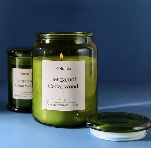 Ароматична свічка Homla Mael Bergamot Cedarwood 707148 540 г (5906496707148) - зображення 5