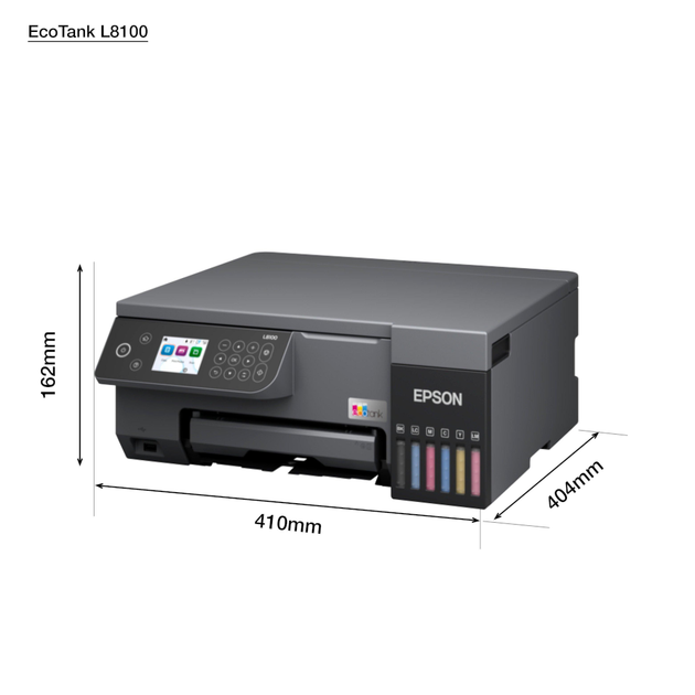 Багатофункціональний пристрій струменевий Epson EcoTank L8100 22 стор/хв 5760x1440 dpi Wi-Fi Black (C11CK94401) - зображення 2