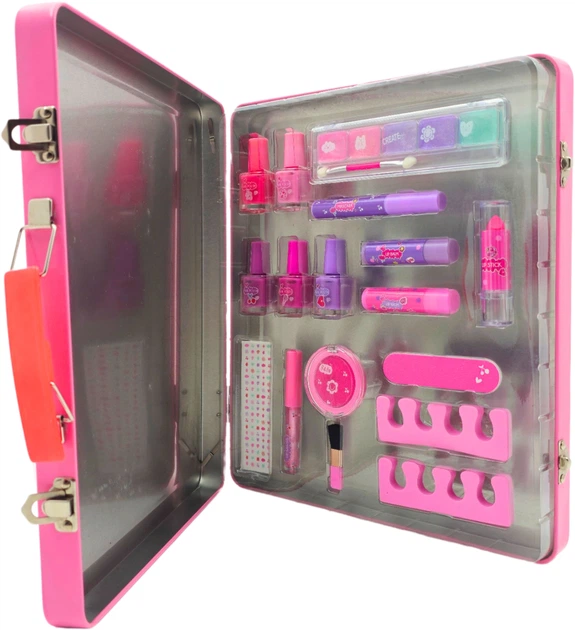 Набір дитячої косметики Create it! Неон/Глітер у кейсі TOYS884512 (8719668029583) - зображення 2