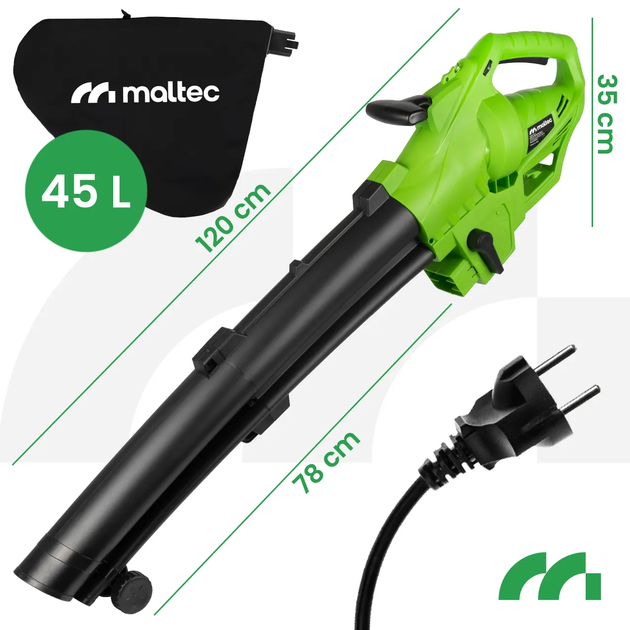 Пылесос для листьев Maltec MasterBlow3500W - изображение 2