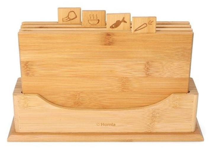 Zestaw desek Homla Bambou bambusowych 4 szt 26x18 cm (5904183812984) - obraz 4