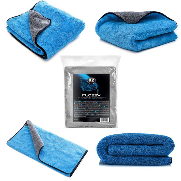 Рушник з мікрофібри K2 Flossy PRO 60 x 90 см (5906534019080) - зображення 2