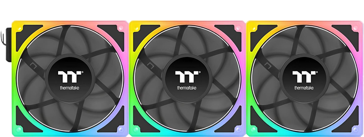 Wentylator Thermaltake Toughfan EX 120 ARGB Sync (zestaw 3 wentylatorów) Black (CL-F210-PL12SW-A) - obraz 1