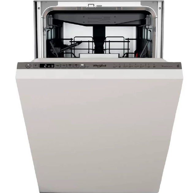 Посудомийна машина Whirlpool вбудована, 10компл., A+++, 45см, дисплей, інвертор, 3й кошик, білий - изображение 2