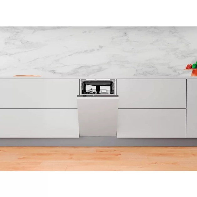 Посудомоечная машина Whirlpool WSIO3O34PFEX встраиваемая, 10компл., A+++, 45см, дисплей, инвертор, 3я корзина, белый - изображение 12