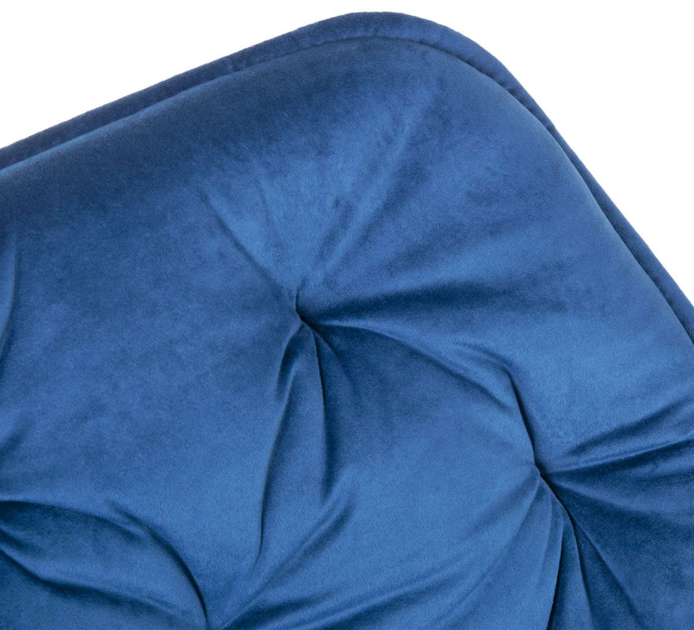 Krzesło do kuchni i salonu HOMLA 802978 FLOSSI 57 x 63 x 84 cm Welurowe Granatowe (5904183802978) - obraz 5