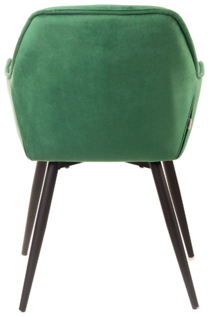 Krzesło do kuchni i salonu HOMLA 999172 FLOSSI 57 x 63 x 84 cm Welurowe Zielone (5902869999172) - obraz 4