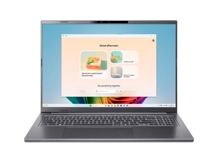 Ноутбук Acer NX.JS3EU.003 Aspire 16 A16-61M 16" WUXGA+ OLED, AMD R5-340, 32GB, F1TB, UMA, Lin, серый - Фото 3 Ноутбук Acer NX.JS3EU.003 Aspire 16 A16-61M 16" WUXGA+ OLED, AMD R5-340, 32GB, F1TB, UMA, Lin, серый - изображение 3
