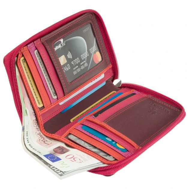 Гаманець жіночий Visconti RB98 Aruba (Plum Multi) - изображение 6