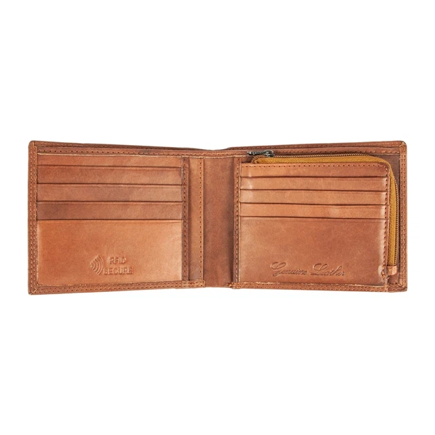 Гаманець шкіряний чоловічий Ridgeback JBNC39MN Tan (Рудий) - изображение 3
