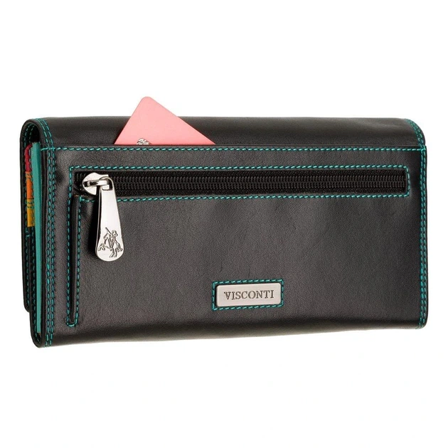 Гаманець жіночий Visconti R11 Paloma c RFID (Black/Rhumba) - Фото 3 Гаманець жіночий Visconti R11 Paloma c RFID (Black/Rhumba) - изображение 3