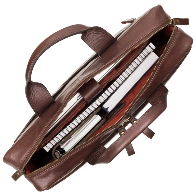 Сумка чоловіча для ноутбука Visconti ML31 Hugo 15 (Brown) - Фото 5 Сумка чоловіча для ноутбука Visconti ML31 Hugo 15 (Brown) - изображение 5