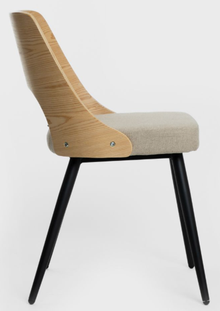 Krzesło HOMLA 712012 HELIC 48.5 x 54.5 x 76.5 cm Naturalne (5906496712012) - obraz 2