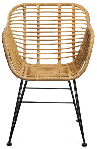 Krzesło plecione natyralne HOMLA 994825 JARDIN 57 x 62 x 81 cm (5902869994825) - obraz 2