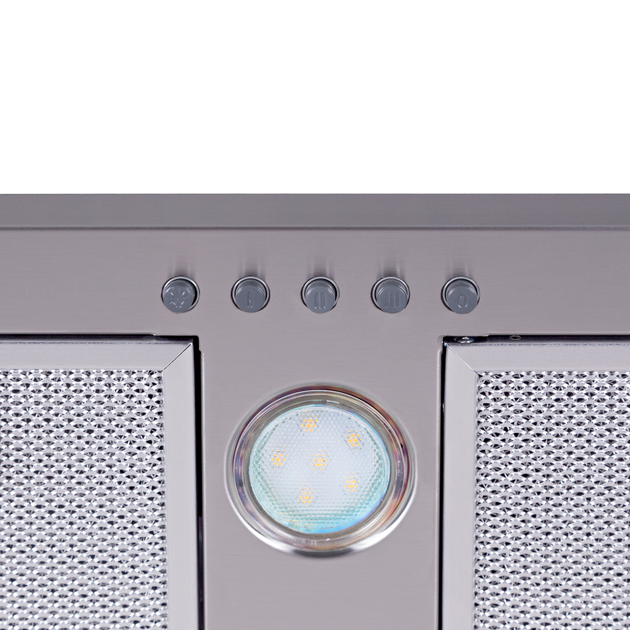 Мощная кухонная вытяжка Perfelli BI 5512 A 1000 I LED, нержавеющая сталь, встраиваемая в шкаф, шириной 55 см - изображение 5