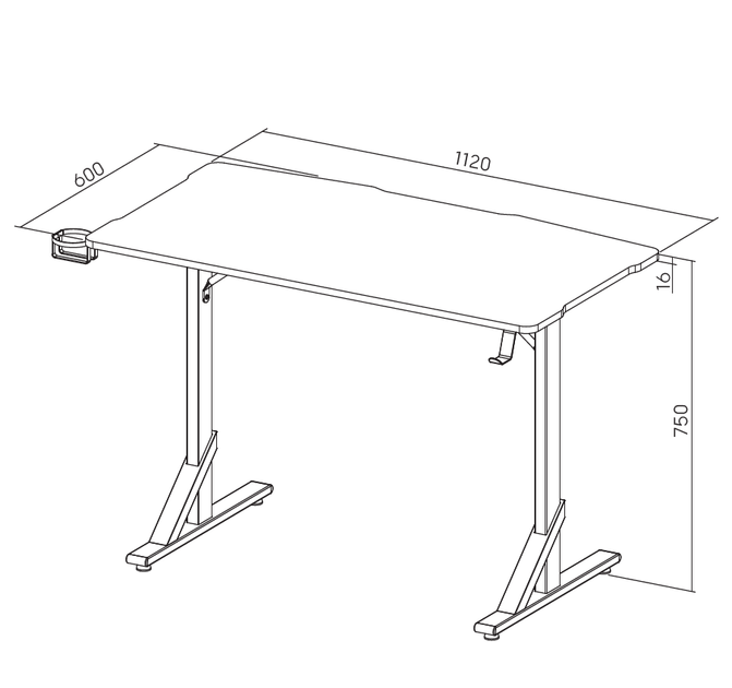 Компьютерный стол GamePro GD210B - Фото 7 Компьютерный стол GamePro GD210B - изображение 7