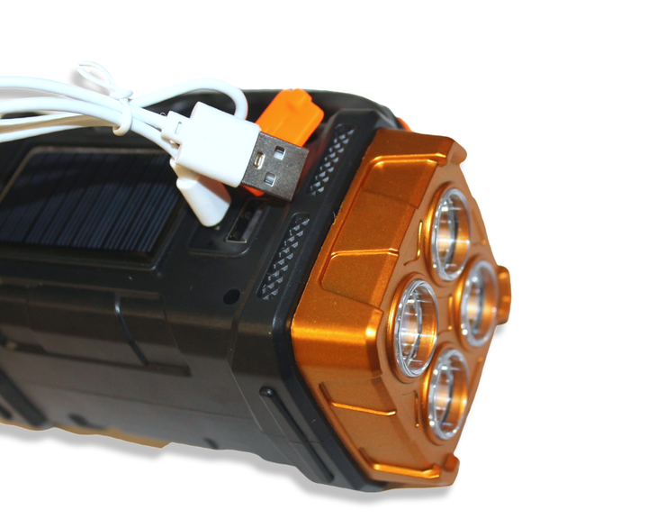 Фонарь FROM FACTORY FONHB2678 HB-2678 ручной переносной на солнечной батарее PowerBank/USB/25W/15.5см/7см - изображение 10
