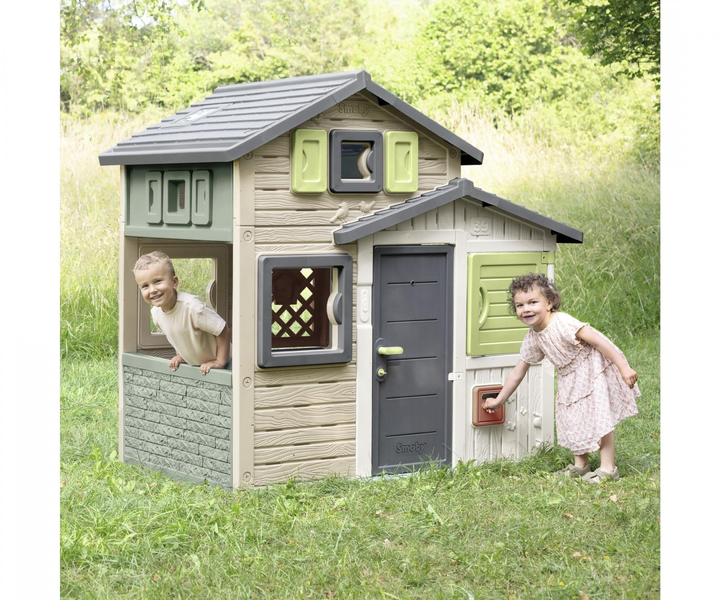 Дитячий ігровий будиночок Smoby Life Друзі Ево з горищем поштовою скринькою та вікнами (7600810208) з 3-х років - зображення 5
