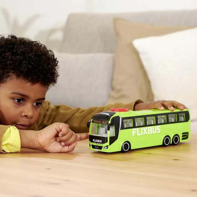 Туристический Автобус Dickie Toys Фликсбасс 26,5 см с открывающейся дверью и багажником (3744015) Салатовый - изображение 7