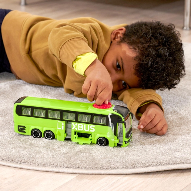 Туристический Автобус Dickie Toys Фликсбасс 26,5 см с открывающейся дверью и багажником (3744015) Салатовый - изображение 6