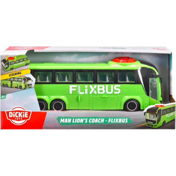 Туристический Автобус Dickie Toys Фликсбасс 26,5 см с открывающейся дверью и багажником (3744015) Салатовый - изображение 5