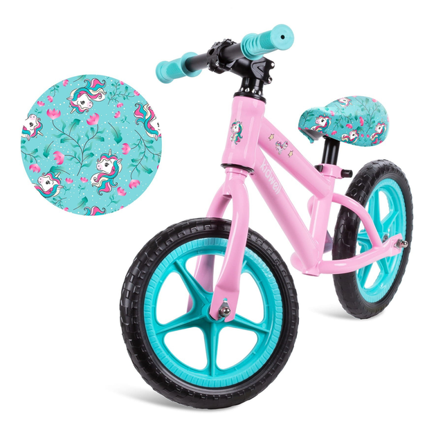 Біговел дитячий Kidwell Mundo Unicorn Рожевий з блакитним - Фото 6 Біговел дитячий Kidwell Mundo Unicorn Рожевий з блакитним - зображення 6