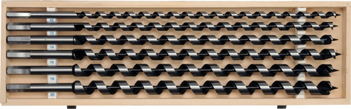 Zestaw wierteł spiralnych do drewna YATO 10–20 x 460 mm 6 szt (YT-3299) - obraz 1