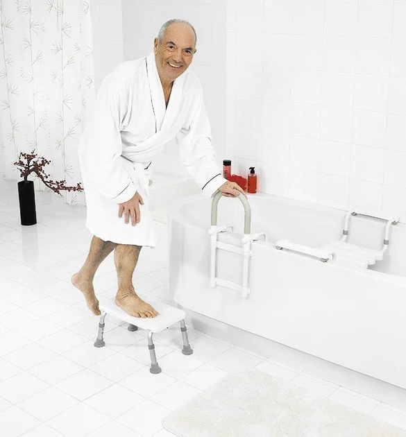 Taboret-stopień Ridder łazienkowy regulowany, biały (4006956951294) - obraz 3