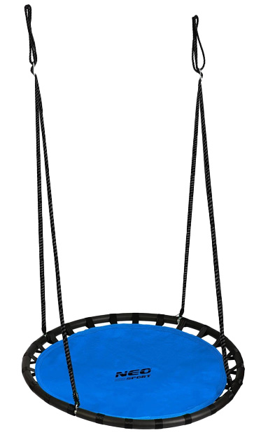 Huśtawka Neo-Sport Bocianie gniazdo Swingo 120 cm  Niebieska (5903890627102) - obraz 1