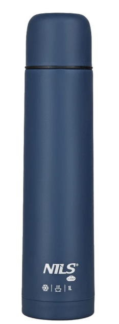 Termos turystyczny NILS CAMP NC3804 1000 ml Niebieski (5908261682520) - obraz 1